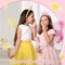 24 Pcs Princess Wands Party Favors Glitter Star Fairy Wands Sequin Princess Crown Headbands for Girls Birthday Party Gifts